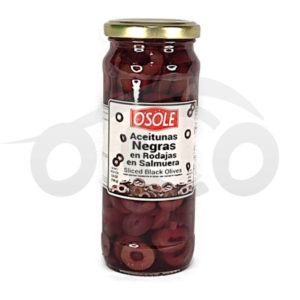 ACEITUNAS NEGRAS OSOLE REBANADAS (340 Gr x 12)