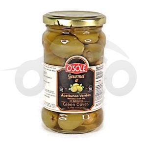 ACEITUNAS VERDES OSOLE RELLENAS CON AJO (300 Gr x 12)