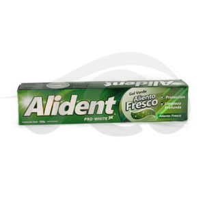 CREMA DENTAL ALIDENT (GEL VERDE ALIENTO FRESCO) (100 Gr x 12)