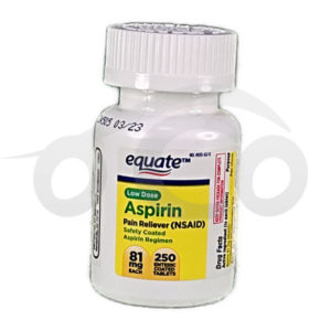 ASPIRINA EQUATE 81 mg (250 TABLETAS)