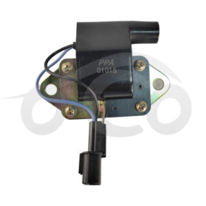 BOBINA ENCENDIDO MITSUBISHI PANEL L-300 / PICK-UP L-200 / SPACE WAGON 2.0 / 2.4 1986-1996 (CARBURADA) / GALANT / MX / MS / MF 2.0 / 2.4 1988-1995 / HYUNDAI SONATA 2.0 / 2.4 1988-1998