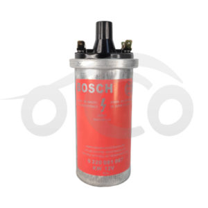 BOBINA ENCENDIDO HIDRATADA (TIPO BOTELLA) CHEVETTE / MONZA / FORD / CHEVROLET / JEEP (UNIVERSAL) (ROJA) (RESISTENCIA EXTERNA)