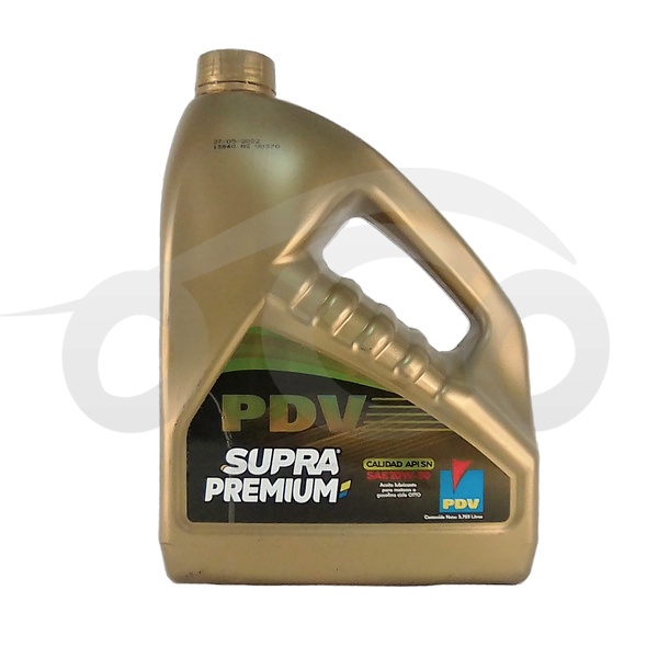 PDV SUPRA PREMIUM MINERAL ACEITE DE MOTOR API SN SAE 20w50 (GALON