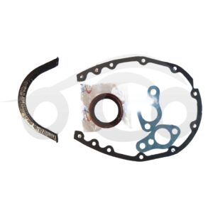 EMPACADURA (JUEGO 5 PIEZA) TAPA CADENA CHEVROLET CHEYENNE / SILVERADO / GRAND BLAZER TBI 5.7 / 5.0 / MALIBU / CAPRICE / C-10 / C-30 M305 / M350 1975-1996